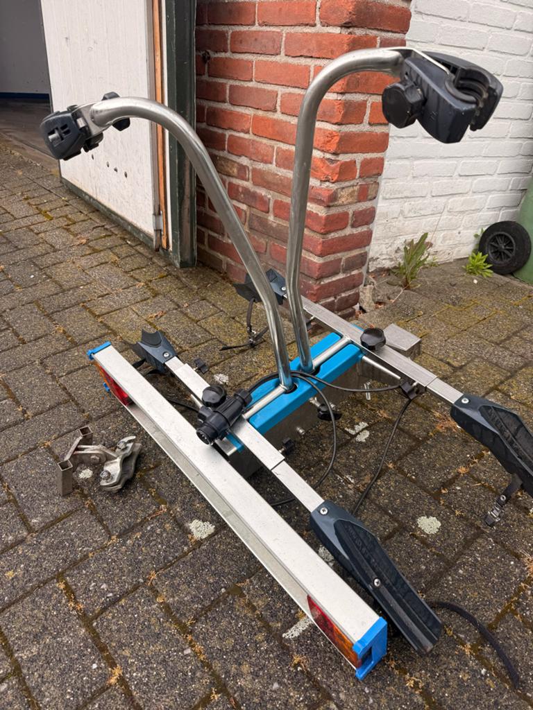 Twinny Load Easy trekhaak fietsendrager met klem trekhaak, Ophalen, 2 fietsen, Gebruikt, Trekhaakdrager