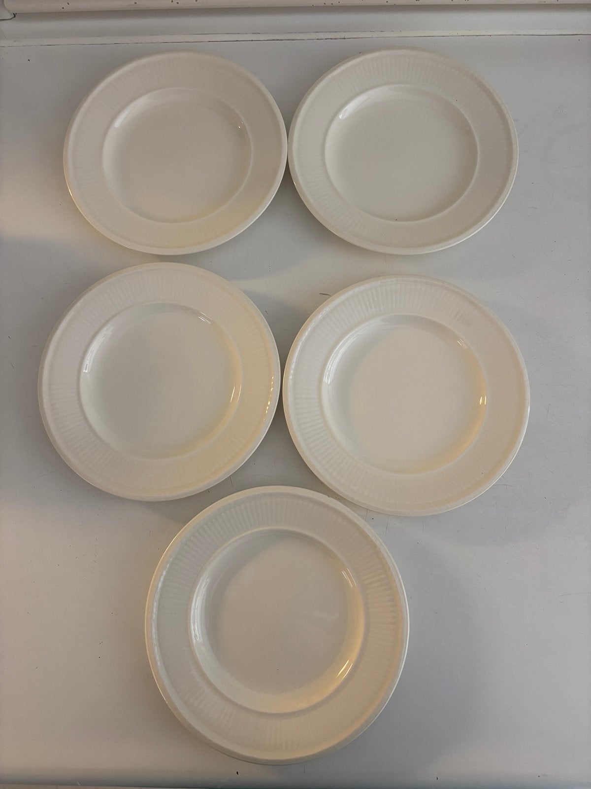 Wedgwood Edme 5x gebaksbordjes 15,5 cm, Verzenden, Klassiek, Zo goed als nieuw, Bord(en)