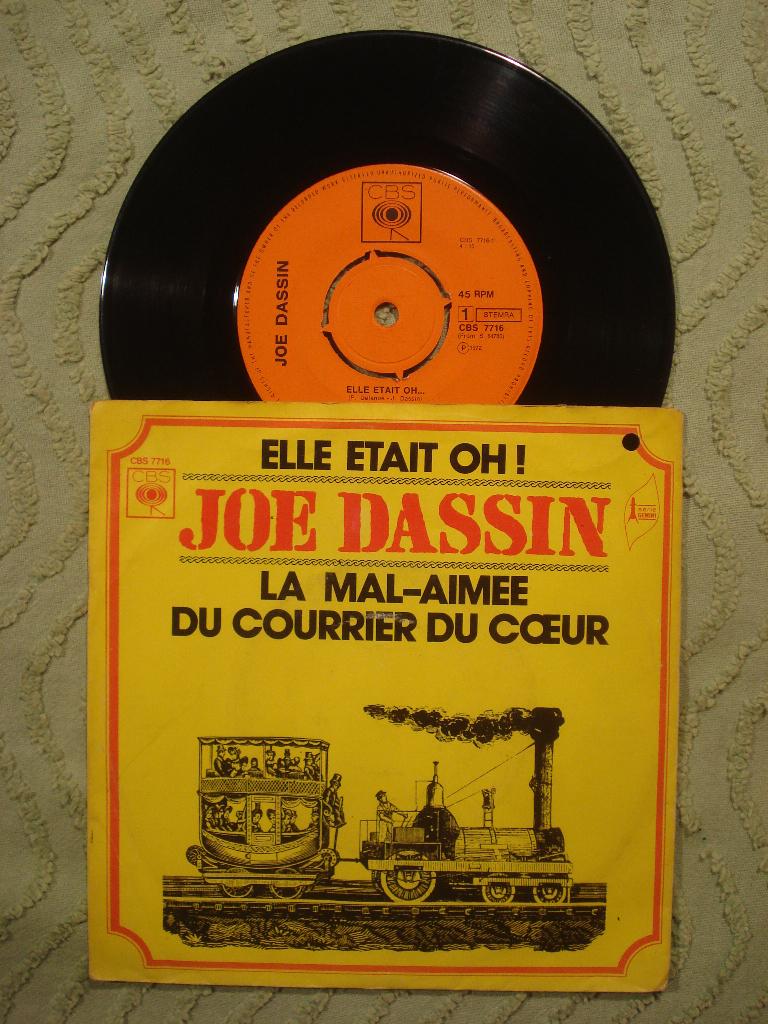 Joe Dassin 7" Vinyl Single: ‘Elle etait oh!’ (Nederland), Cd's en Dvd's, Vinyl Singles, 7 inch, Single, Ophalen of Verzenden, Zo goed als nieuw