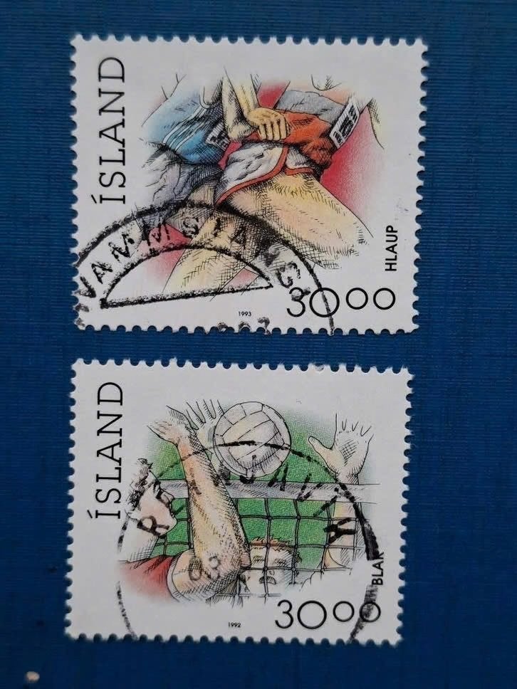 Postzegel Ijsland 1993 Serie Sporten 01-07, Ophalen of Verzenden, IJsland, Gestempeld