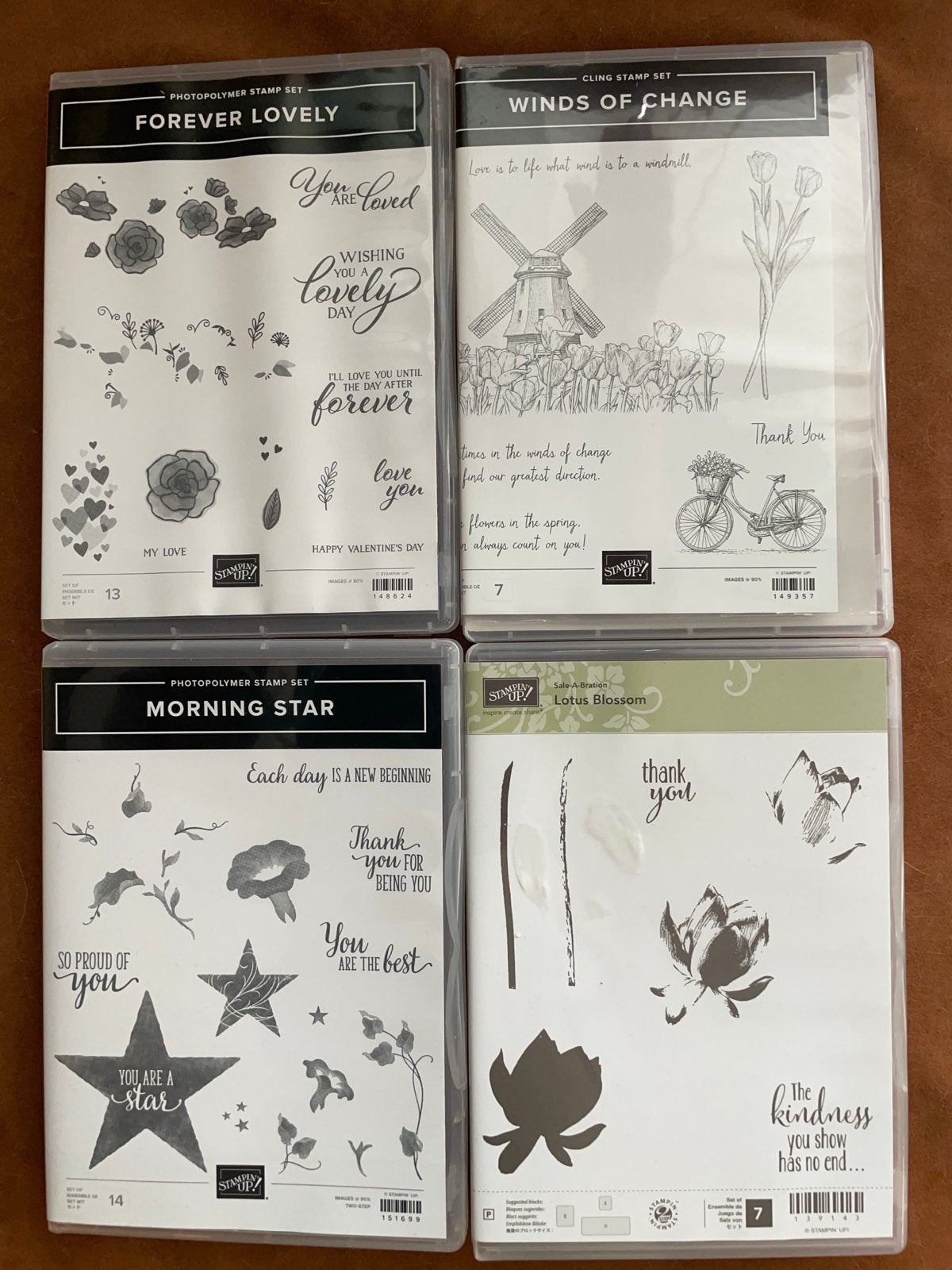 Stempelsets van Stampin' Up! - Diverse thema's, Ophalen of Verzenden, Gebruikt, Clearstamp