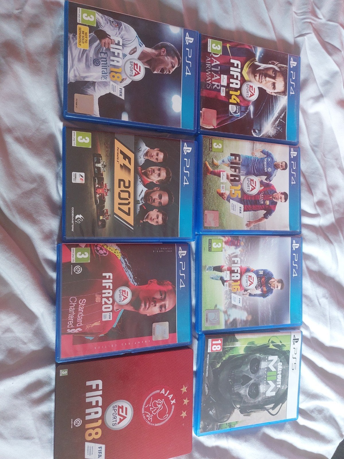 PS4 en PS5 Spellen - FIFA, F1 en Call of Duty, Ophalen of Verzenden, Zo goed als nieuw