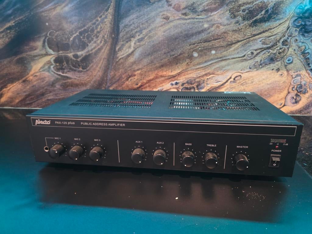 Alecto PAX-120 Plus Public Address Versterker, Ophalen of Verzenden, Gebruikt, Audio