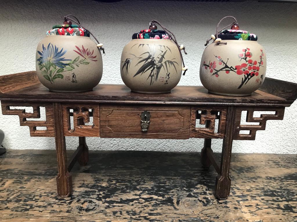 Chinees oosters keramisch thee kruidenpot, Verburgt Vintage, Overige typen, Nieuw, Ophalen of Verzenden