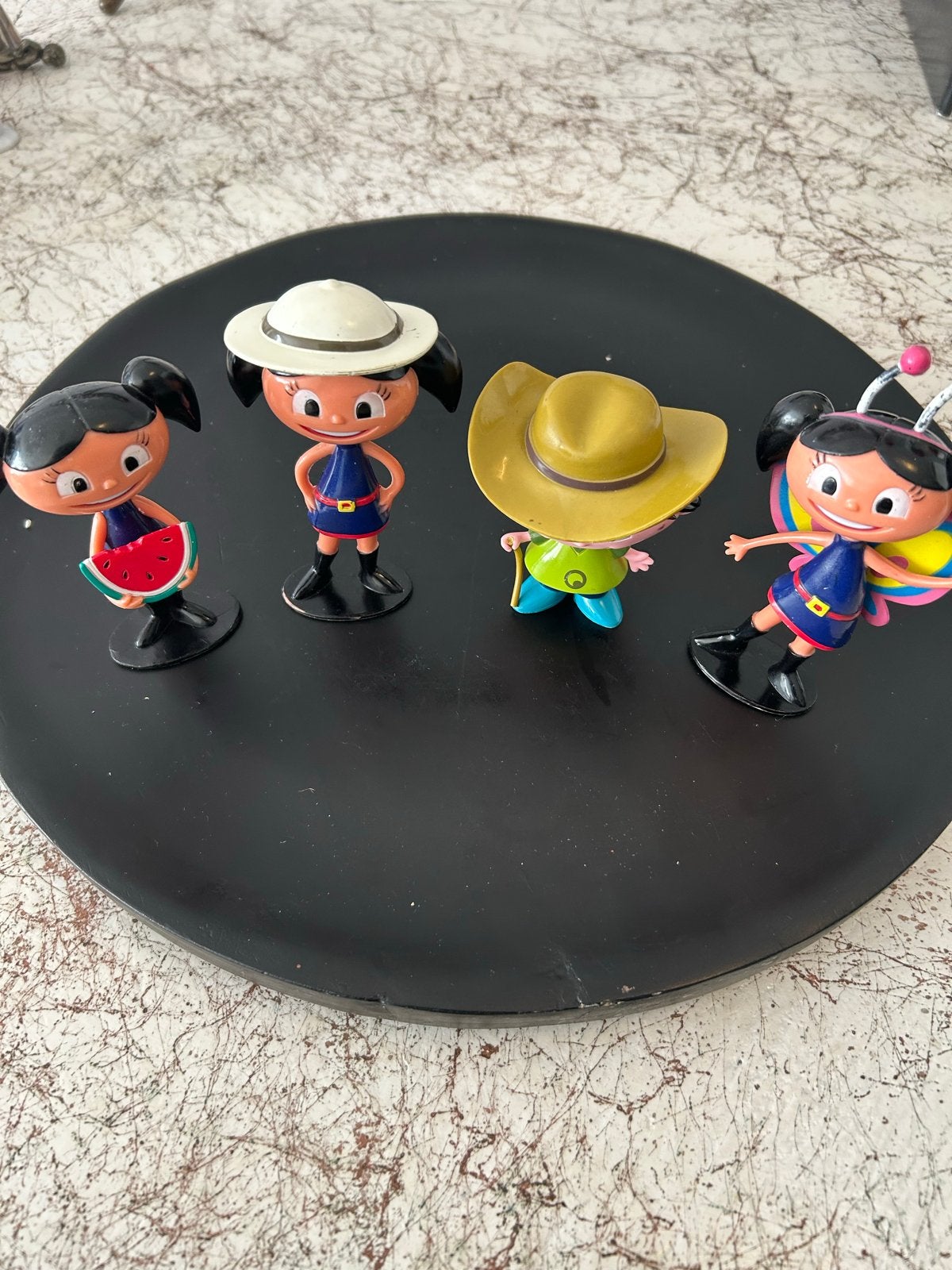 Set van 4 TV Pinguim figuren - Vintage speelgoed, Kinderen en Baby's, Ophalen of Verzenden, Gebruikt