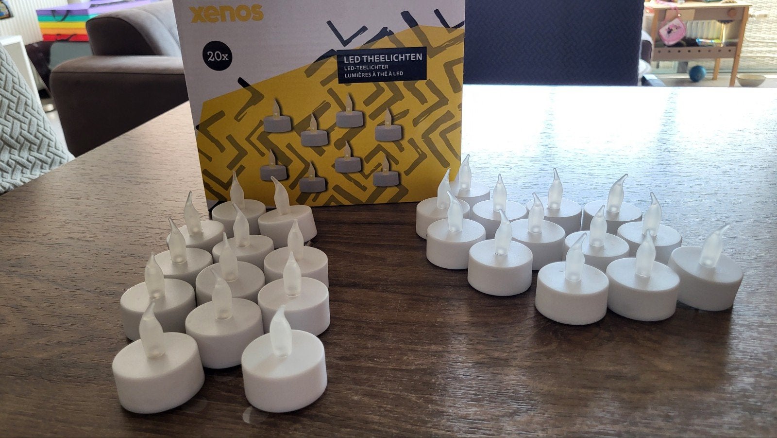 LED theelichtjes - Nieuw en Gebruikt, Herbruikbaar, Kunststof, Gebruikt, Wit, Ophalen of Verzenden