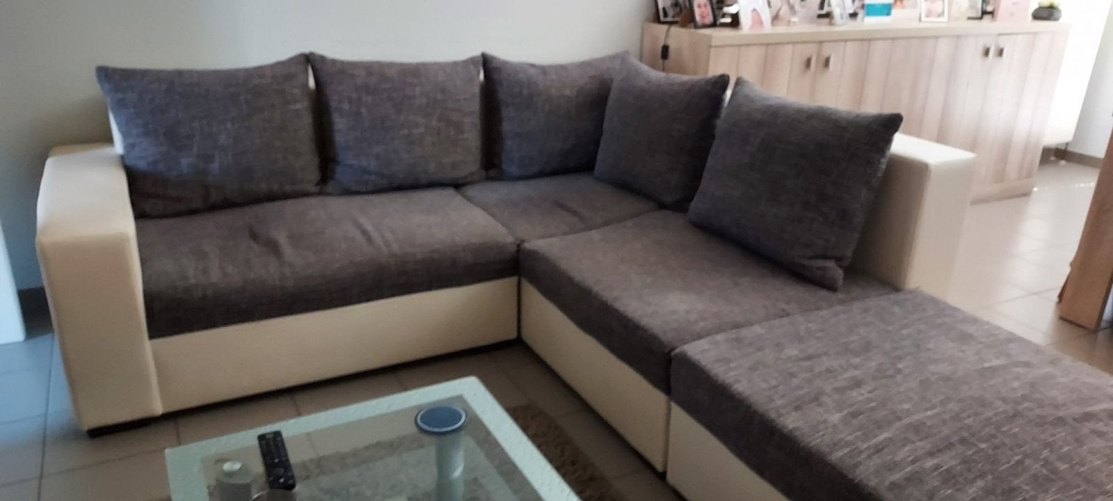 Comfortabele hoekbank met slaapfunctie en opbergruimte, Huis en Inrichting, Banken | Bankstellen, Ophalen, 250 tot 300 cm, Gebruikt
