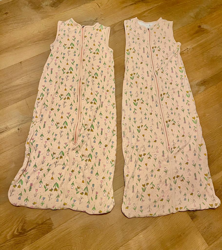 🌸 2x mouwloze zomer baby slaapzak meisje 86/104 🌸, Kinderen en Baby's, Dekens, Slaapzakjes en Inbakerproducten, Ophalen of Verzenden