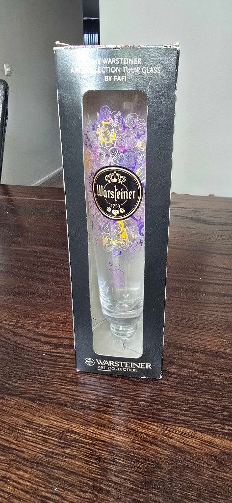 Warsteiner art collection, Verzamelen, Glas en Borrelglaasjes, Ophalen of Verzenden, Nieuw, Bierglas