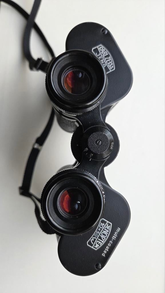 Carl Zeiss Jena 10x50 verrekijker, Audio, Tv en Foto, Optische apparatuur | Verrekijkers, Zo goed als nieuw, 8 tot 12x, Met hoes of tas
