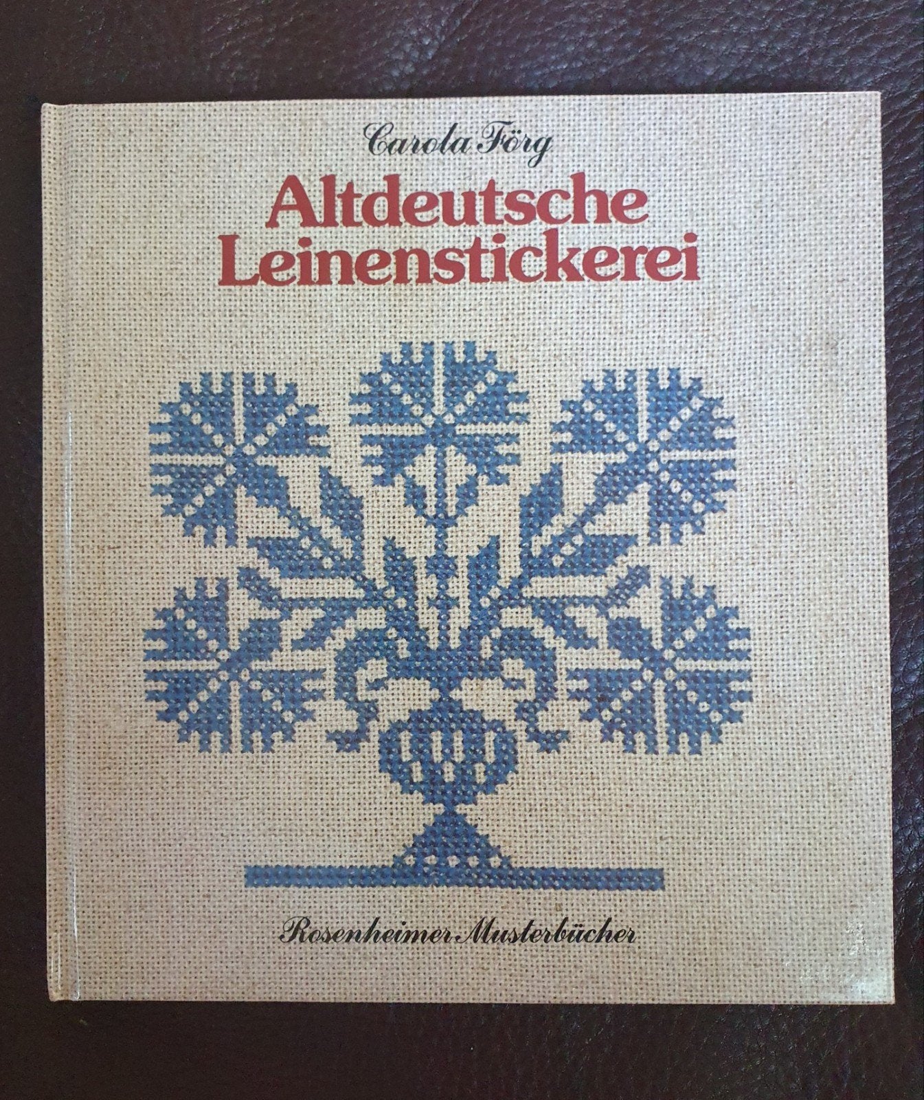 vintage altdeutsche leinenstickerei borduur boek 1984, Verzenden, Patroon