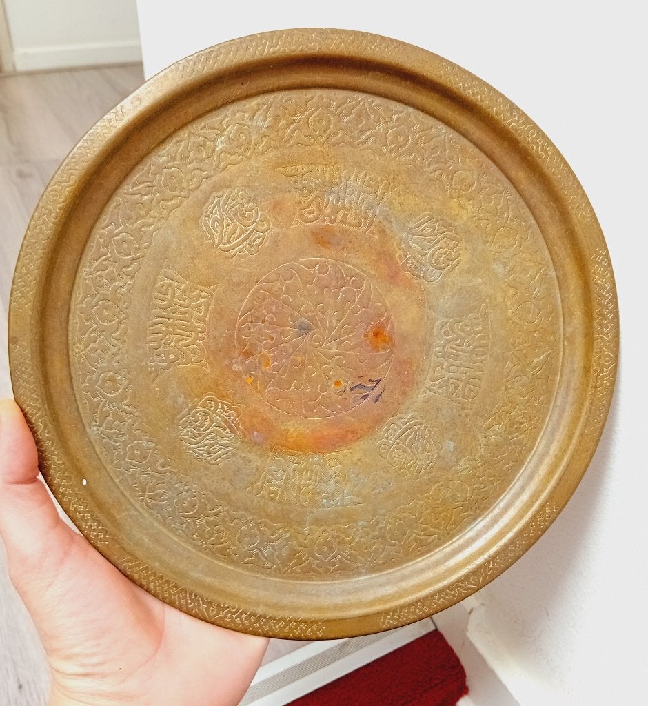 antiek koperen dienblad, Verzenden