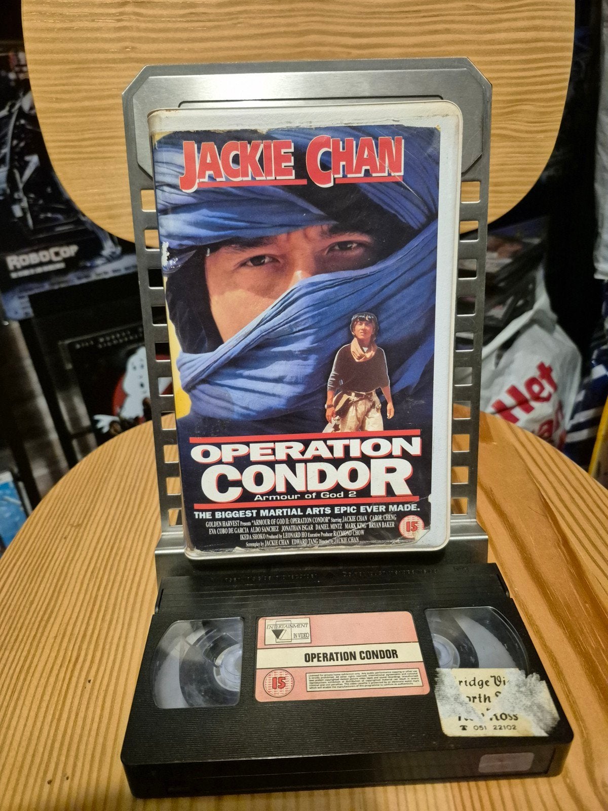 VHS: Operation Condor - Jackie Chan (Videotheek uitgave), Vanaf 16 jaar, Martial arts, Ex-rental, Ophalen of Verzenden