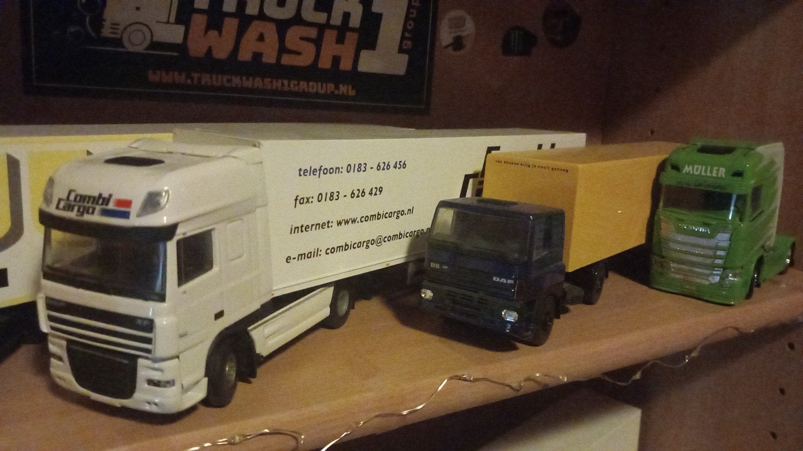 Modelvrachtwagens te ruil, Ophalen