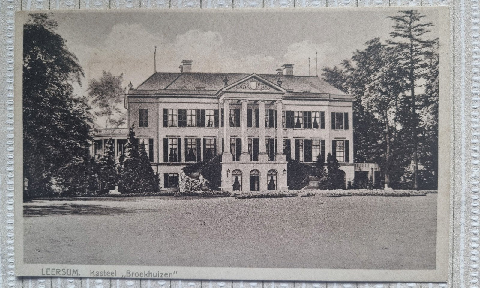 Leersum- Kasteel Broekhuizen, Ophalen of Verzenden, 1920 tot 1940, Ongelopen, Utrecht