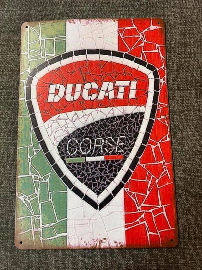 Ducati Corse metalen wand bord 20x30 nieuw, Ophalen of Verzenden, Nieuw, Motoren