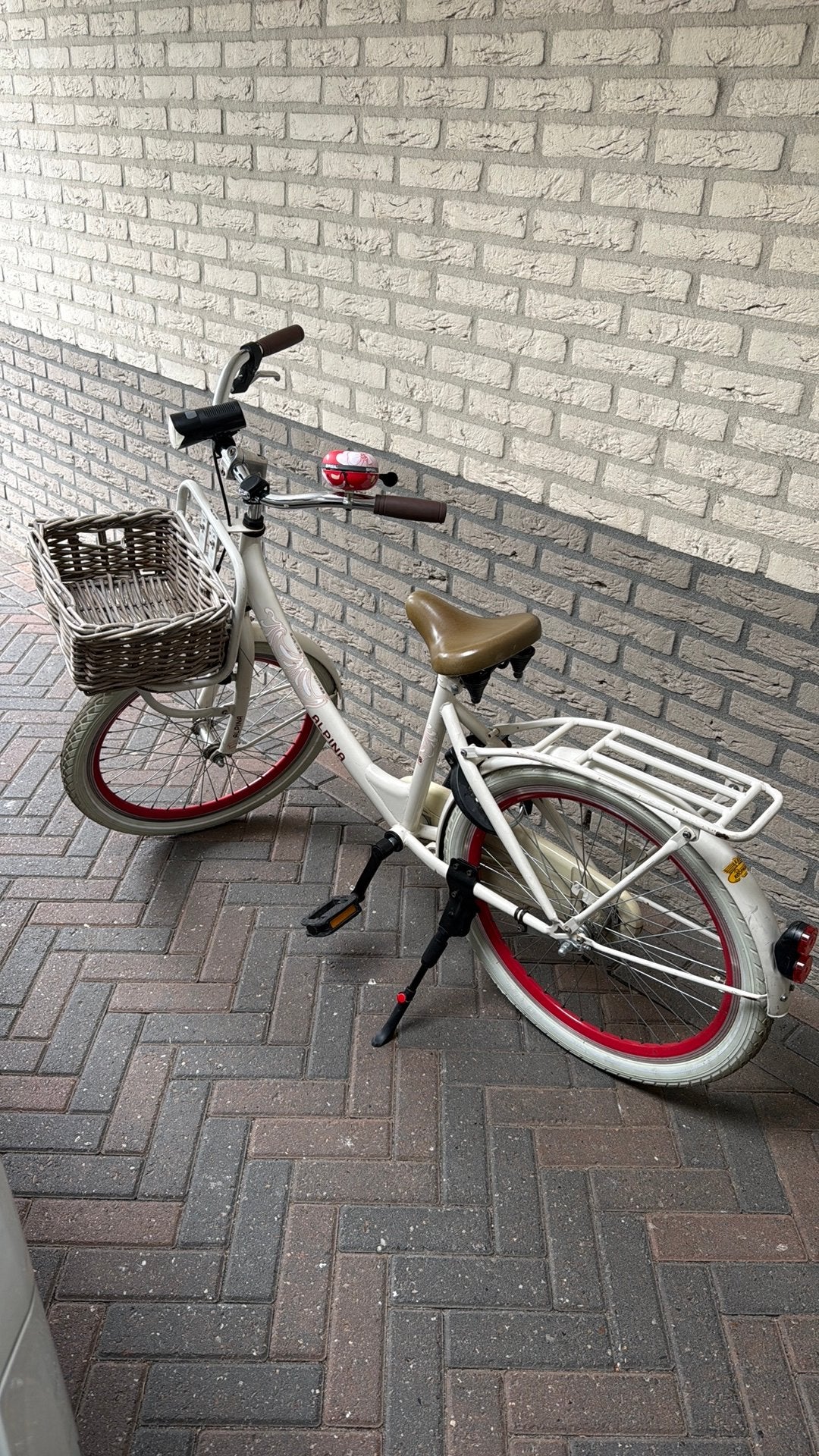 Alpina 22 inch meisjes fiets, Ophalen, Zo goed als nieuw, Terugtraprem, 22 inch
