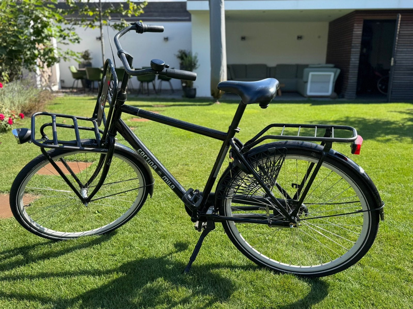 Zwarte Cortina jongensfiets (51cm), Ophalen, Gebruikt, 26 inch of meer, Versnellingen