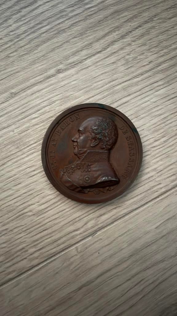Medaille baron de stassart 1839, Ophalen