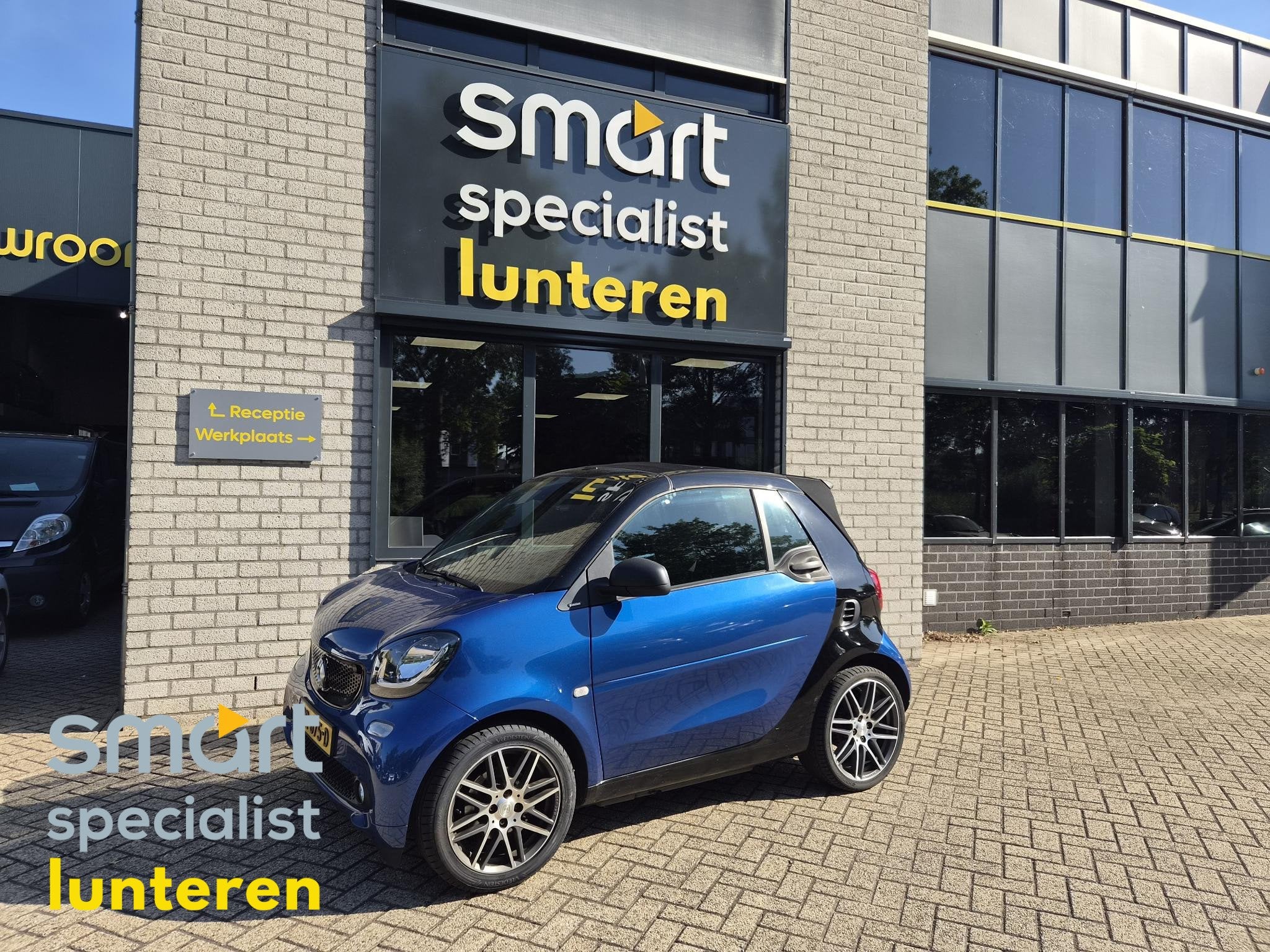 smart fortwo cabrio 1.0 Passion, Auto's, Smart, Automaat, Gebruikt, Cabriolet, Blauw