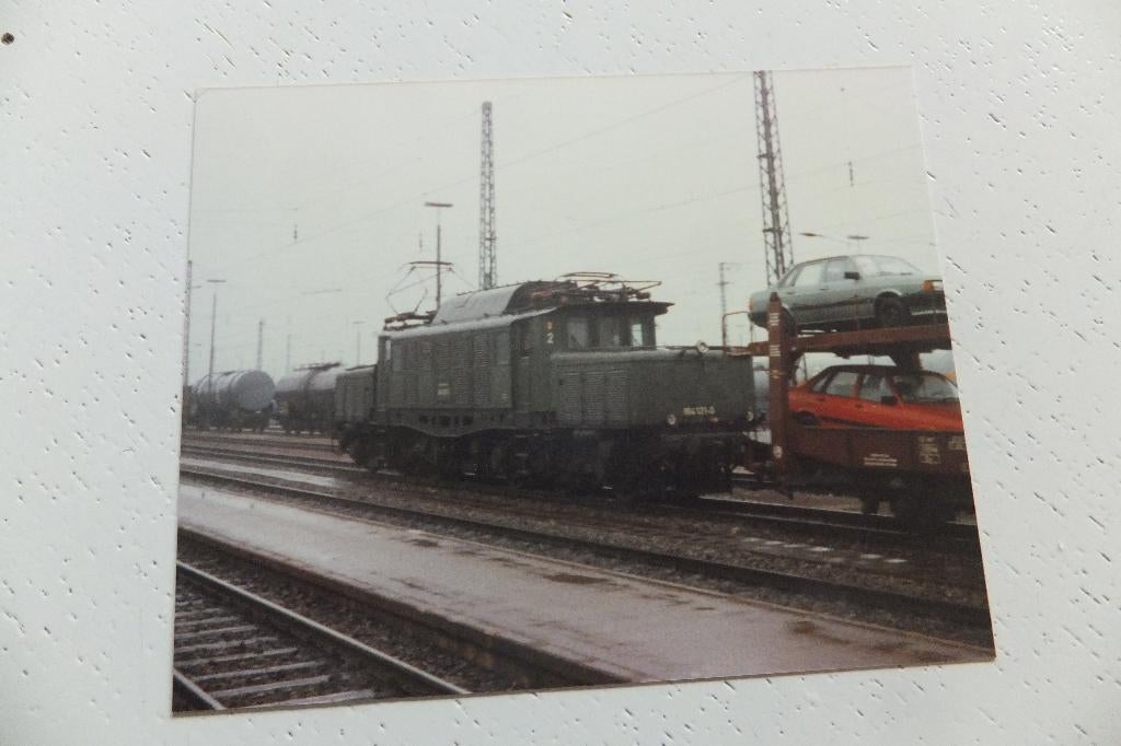 Foto E-Loc 194 121 Deutsche Bundesbahn DB 1985 Duitsland, Ophalen of Verzenden, Gebruikt, Trein, Kaart of Prent