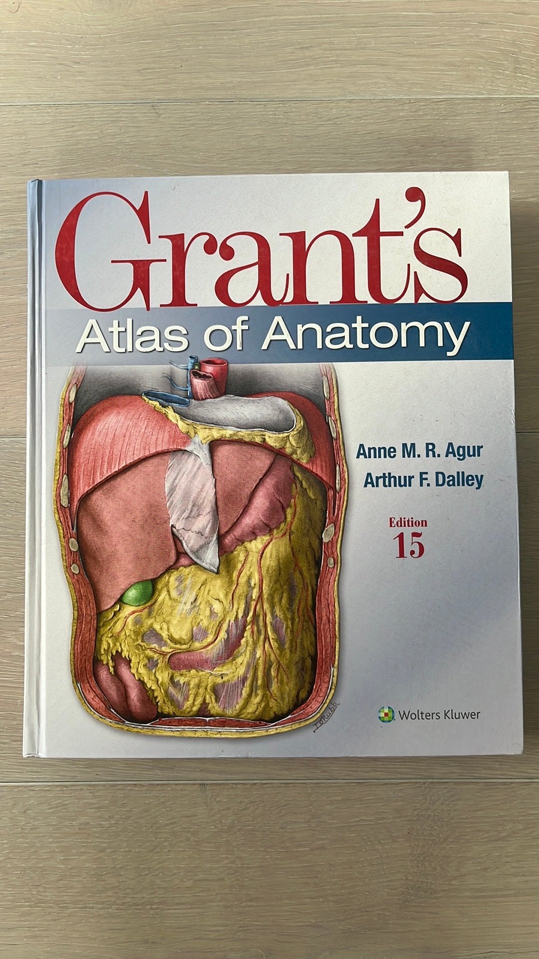 Grant’s Atlas of Anatomy 15e editie, Ophalen of Verzenden, Beta, Zo goed als nieuw, WO