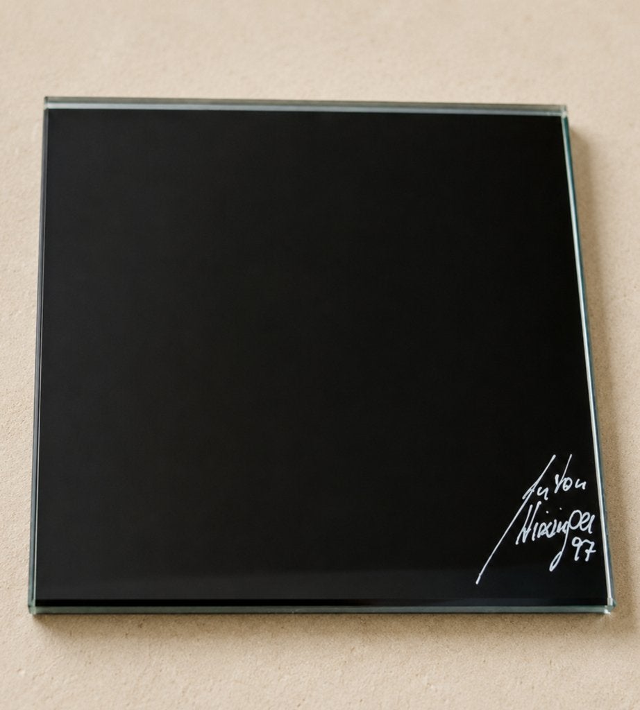 Swarovski zwarte spiegel – gesigneerd Hirzinger 1997, Ophalen of Verzenden, Zo goed als nieuw, Figuurtje