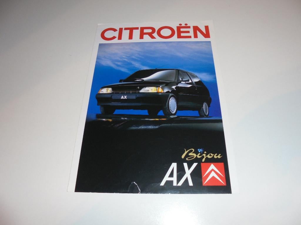 brochure Citroen AX Bijou  1989, Ophalen of Verzenden, Gelezen, Citroën