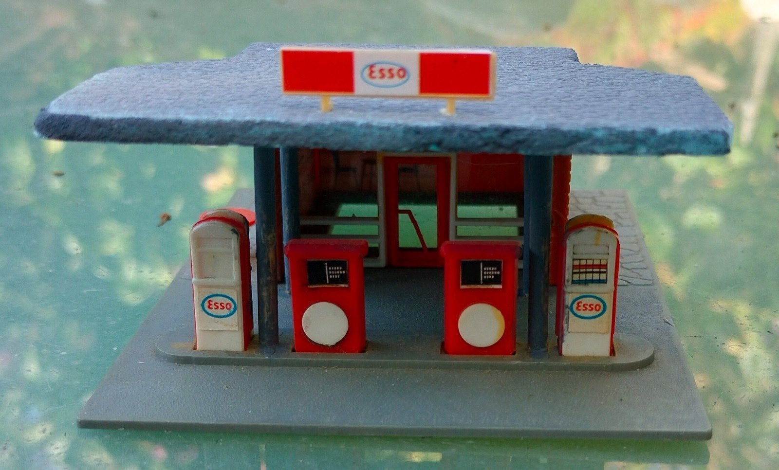 Pola Quick B510 Essotankstation H0, Overige merken, Gebruikt, Gelijkstroom of Wisselstroom, Brug, Tunnel of Gebouw