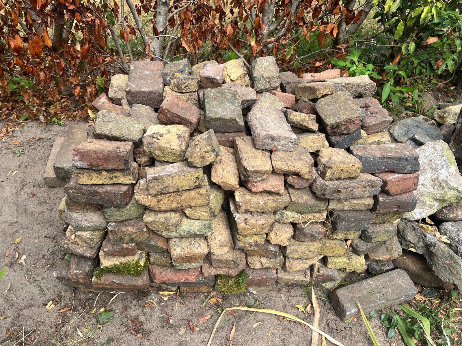 OUDE BOEREN KLINKERS / BONTE VERZAMELING KLEUREN, Tuin en Terras, Tegels en Klinkers, Ophalen, Gebruikt, Klinkers, 5 tot 10 m²