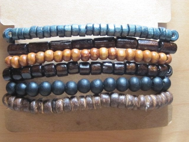 ar. prachtige armband set van 6 stuks, Bruin, Verzenden, Nieuw, Met bedels of kralen