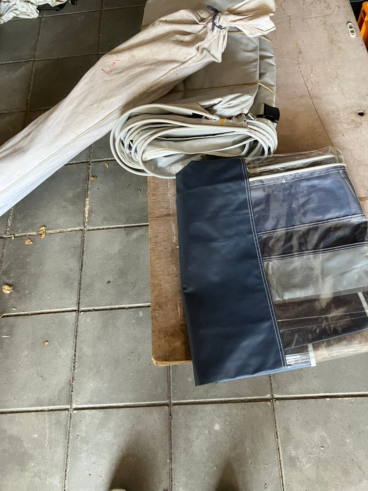 Luifel , met zijkant, Caravans en Kamperen, Tentaccessoires, Ophalen of Verzenden, Gebruikt