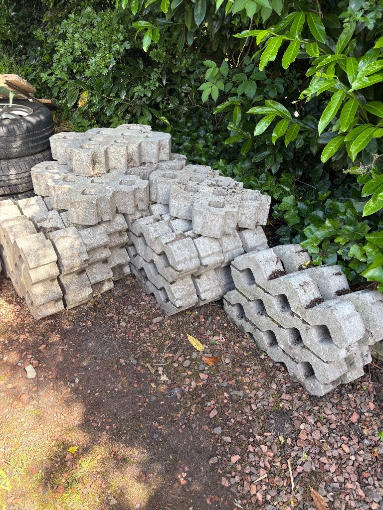 Grastegels, Tuin en Terras, Ophalen, Gebruikt, Overige typen, 5 tot 10 m²