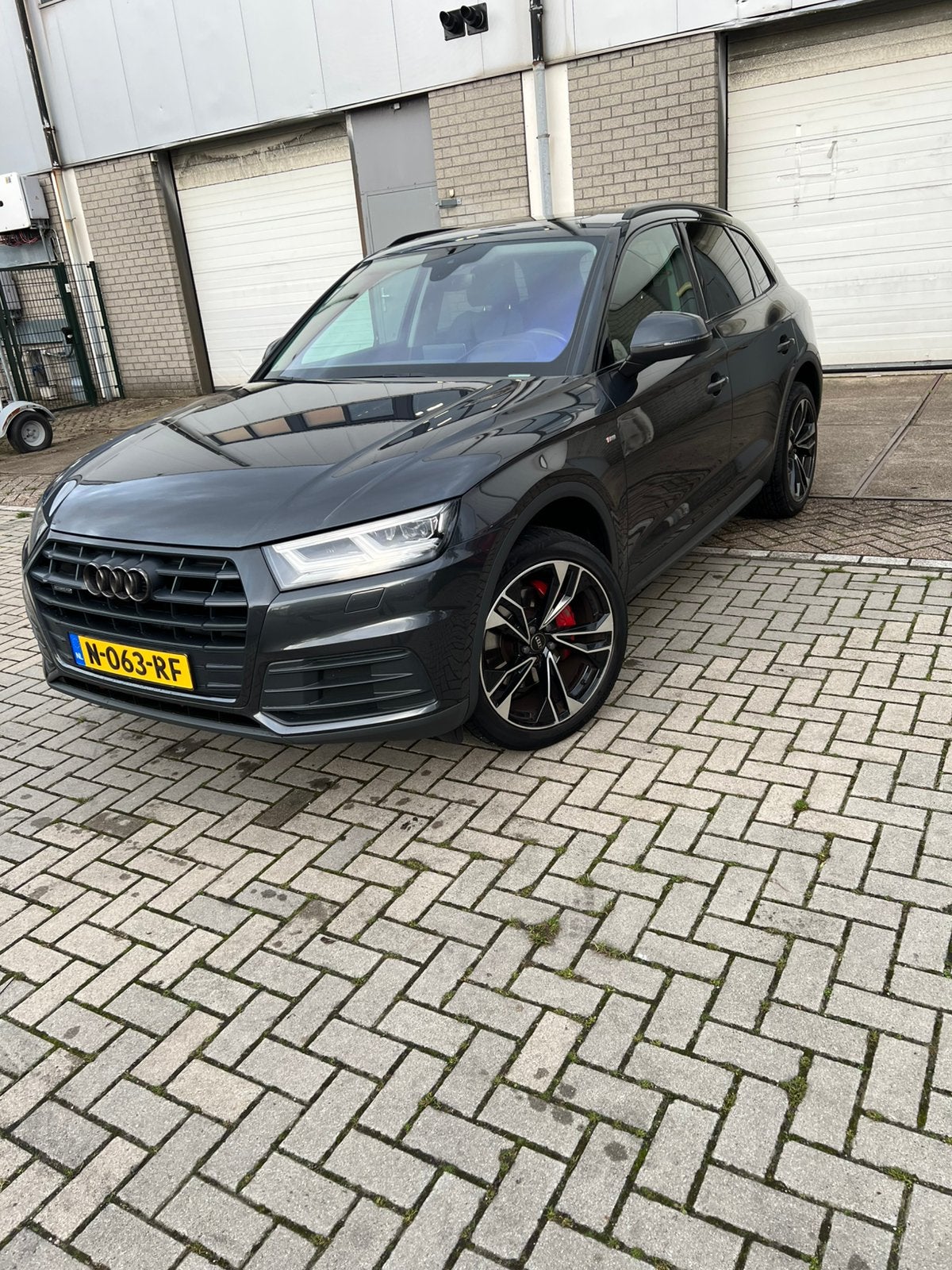 Audi Q5 2.0 Tfsi Quattro 252pk S Tronic 2018 Grijs, Auto's, Audi, 15 km/l, Zwart, 4 cilinders, Leder