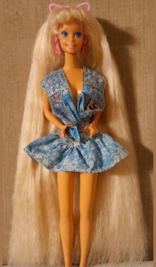Totally hair barbie jaren 90 ZGAN, Kinderen en Baby's, Ophalen of Verzenden, Gebruikt, Barbie