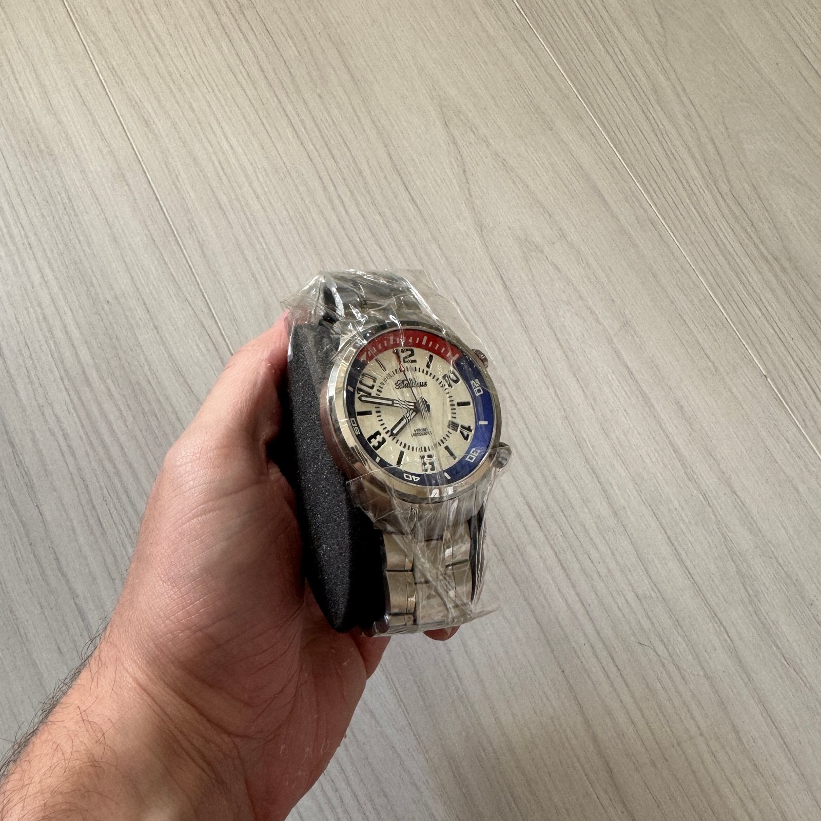 Balticus Duikhorloge - Nieuw in doos met extra bandje, Overige merken, Leer, Staal, Polshorloge
