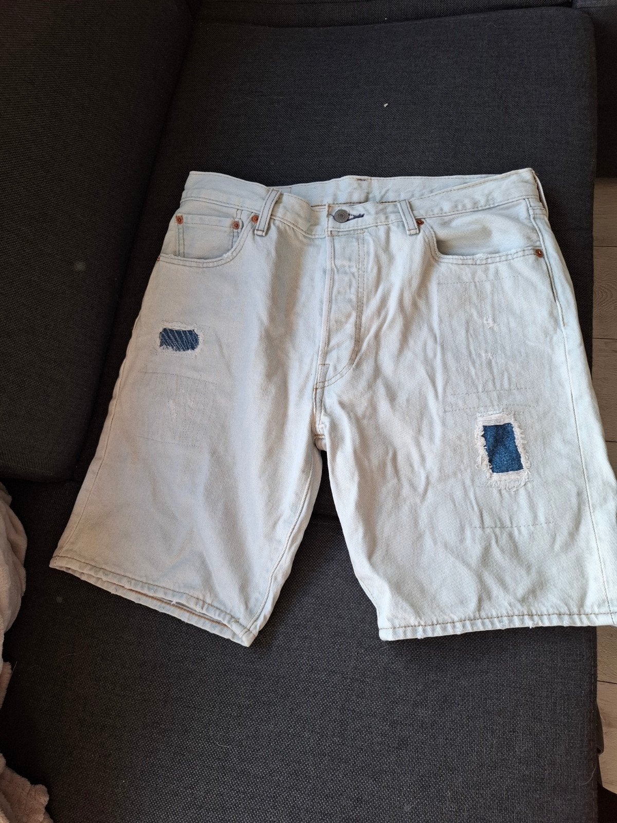 Levis korte broek maat 34, Ophalen of Verzenden, Zo goed als nieuw, Blauw, W33 - W34 (confectie 48/50)
