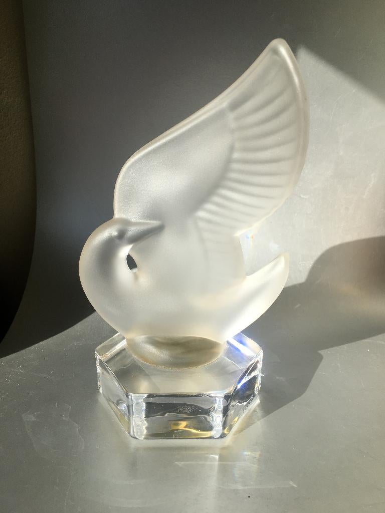 Art deco vogel beeld: vannes, frosted glass, Ophalen of Verzenden