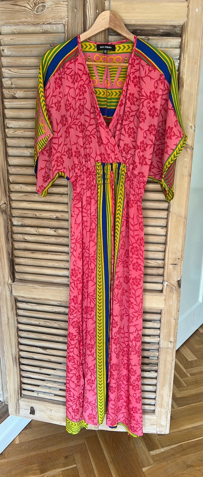 Sissel Edelbo prachtige jurk roze like new M/L, Kleding | Dames, Jurken, Ophalen of Verzenden, Zo goed als nieuw, Roze, Onder de knie