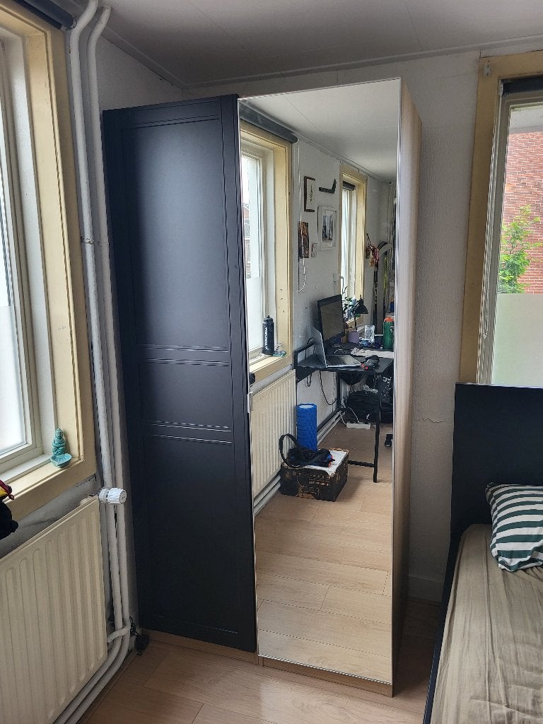 PAX IKEA kleding kast met AHEIM spiegel deur, Ophalen, Met deur(en), Glas, 50 tot 100 cm