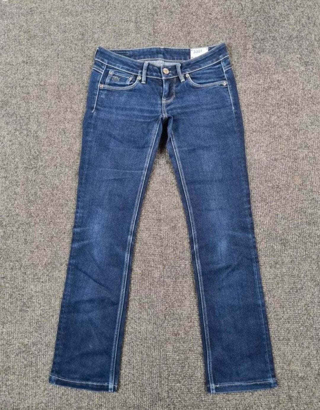 G-star 3301 straight W27 L32 Dames Tulsi2732 Blauw Low-rise, Blauw, Ophalen of Verzenden, W27 (confectie 34) of kleiner, G-STAR RAW