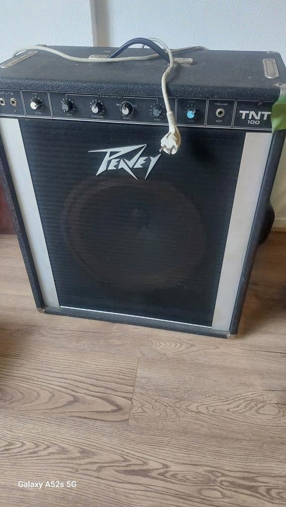 Vintage Ibanez Basgitaar met Koffer en Peavey Versterker, Ophalen of Verzenden, Gebruikt
