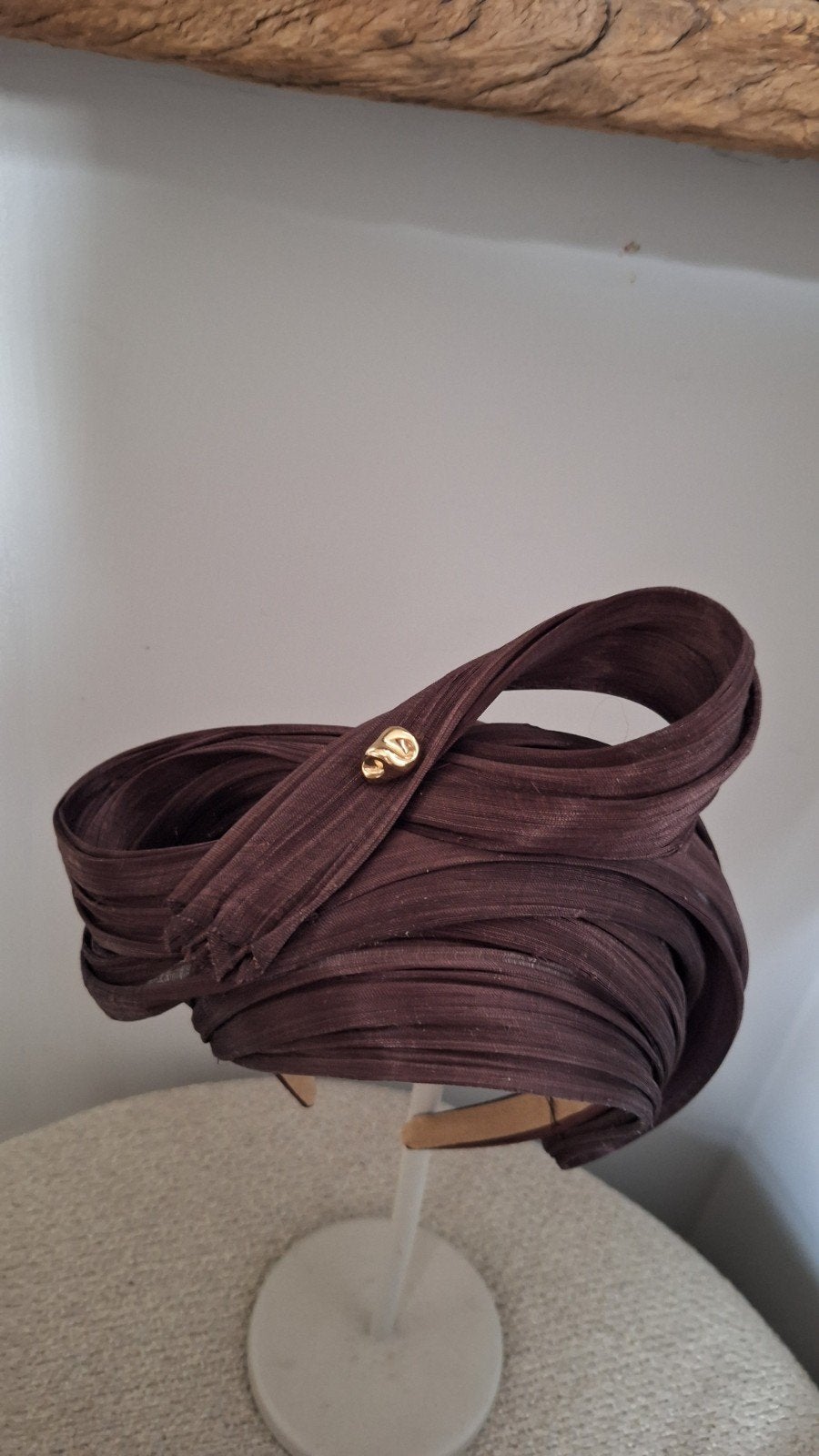 Abaca zijden fascinator, Hoed, Nieuw, Onbekend, One size fits all