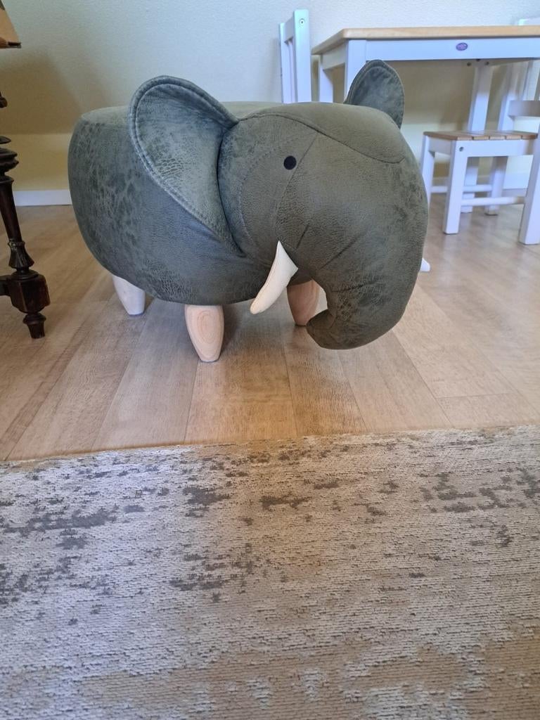 Olifant kruk., Huis en Inrichting, Minder dan 50 cm, Rond, Minder dan 50 cm, Ophalen of Verzenden
