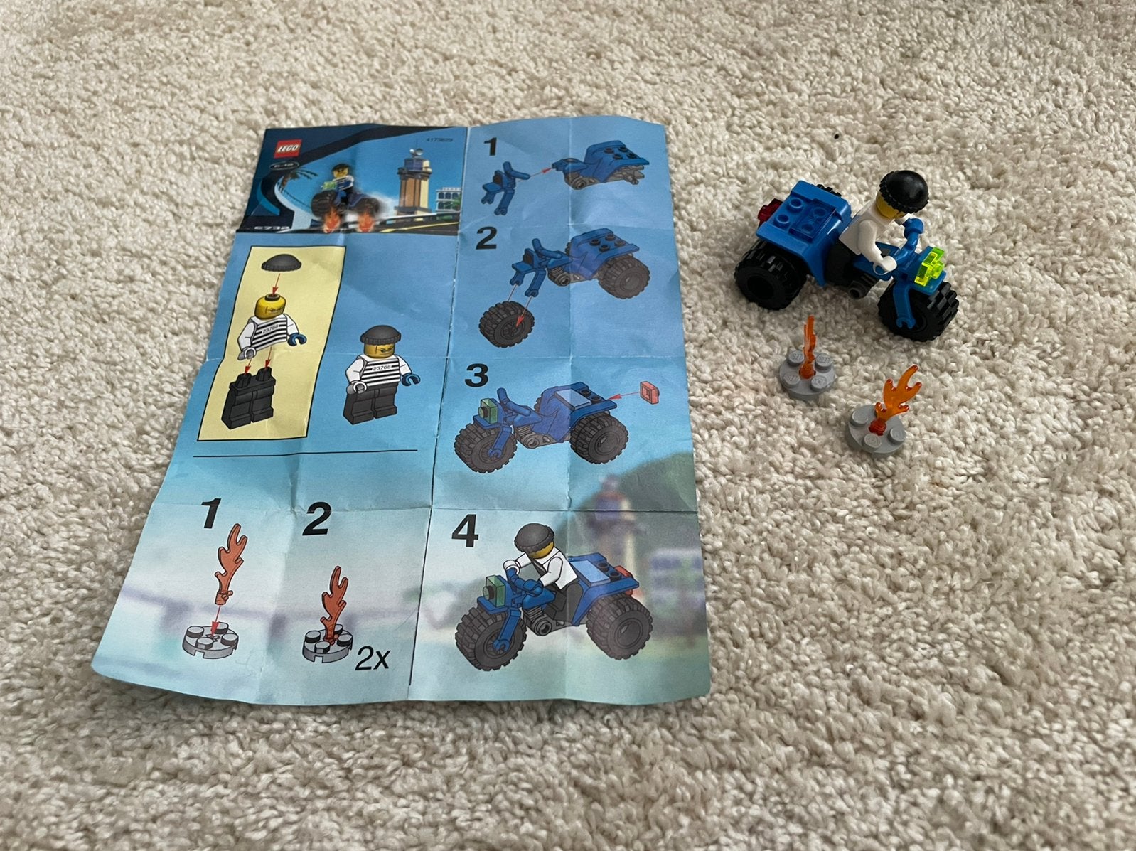 LEGO Brickster's Trike 6732 incl minifigure, Ophalen of Verzenden, Zo goed als nieuw
