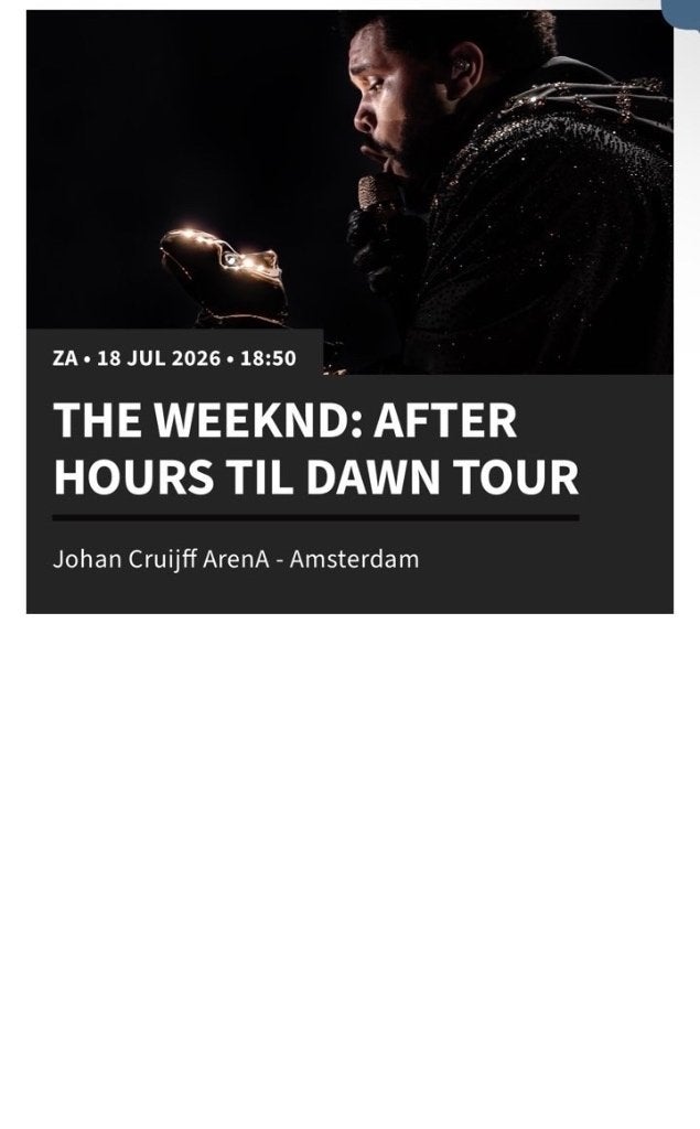 The Weeknd 18 juli, Twee personen, Juli