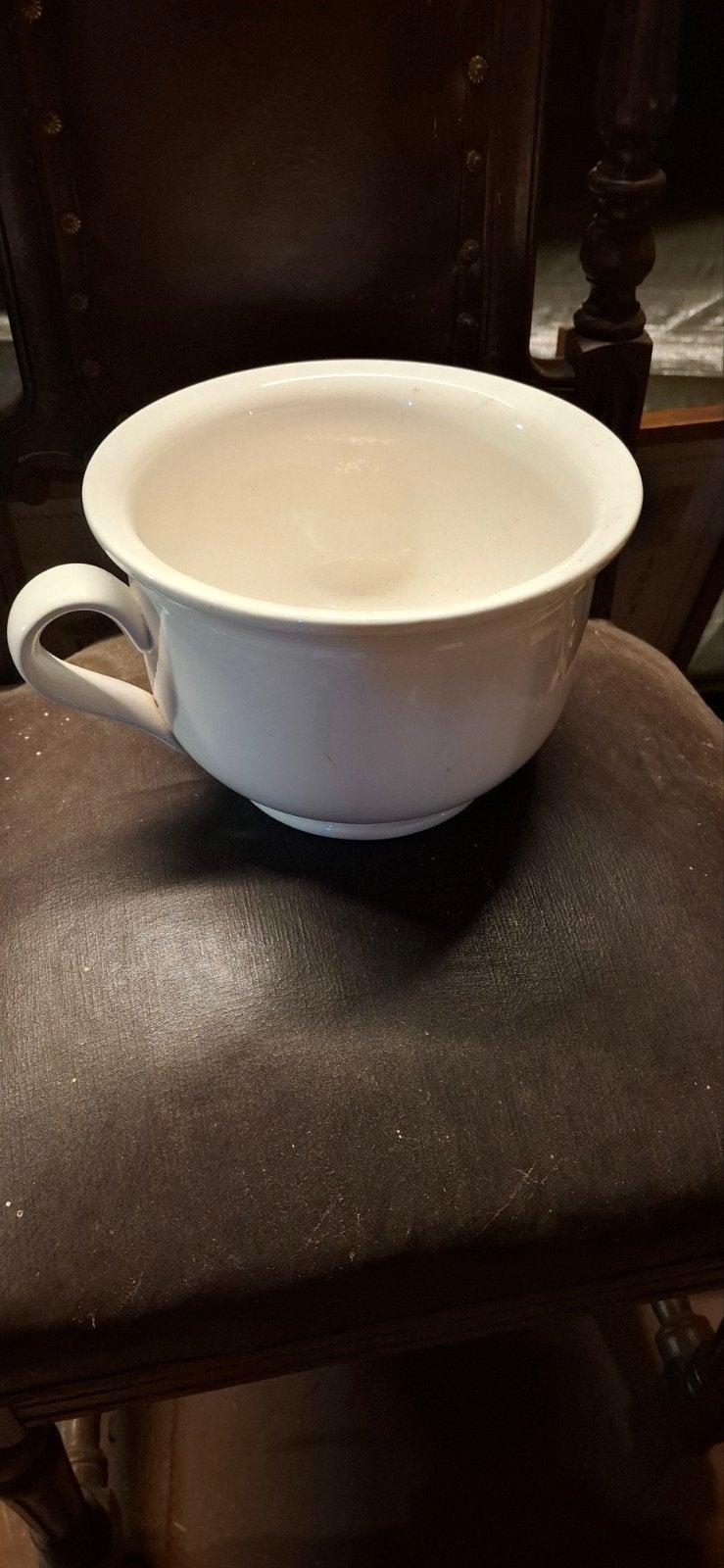 Antieke Witte Keramische Po (Urinal), Ophalen of Verzenden
