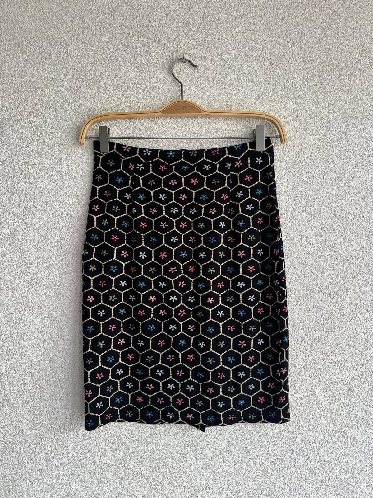 King Louie zomerse midi rok met bloemen print, Zwart, Ophalen of Verzenden, Zo goed als nieuw, King Louie