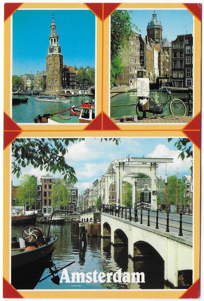 Amsterdam Ongelopen Ansichtkaart ( B5394 ), Ophalen of Verzenden, 1960 tot 1980, Ongelopen, Noord-Holland