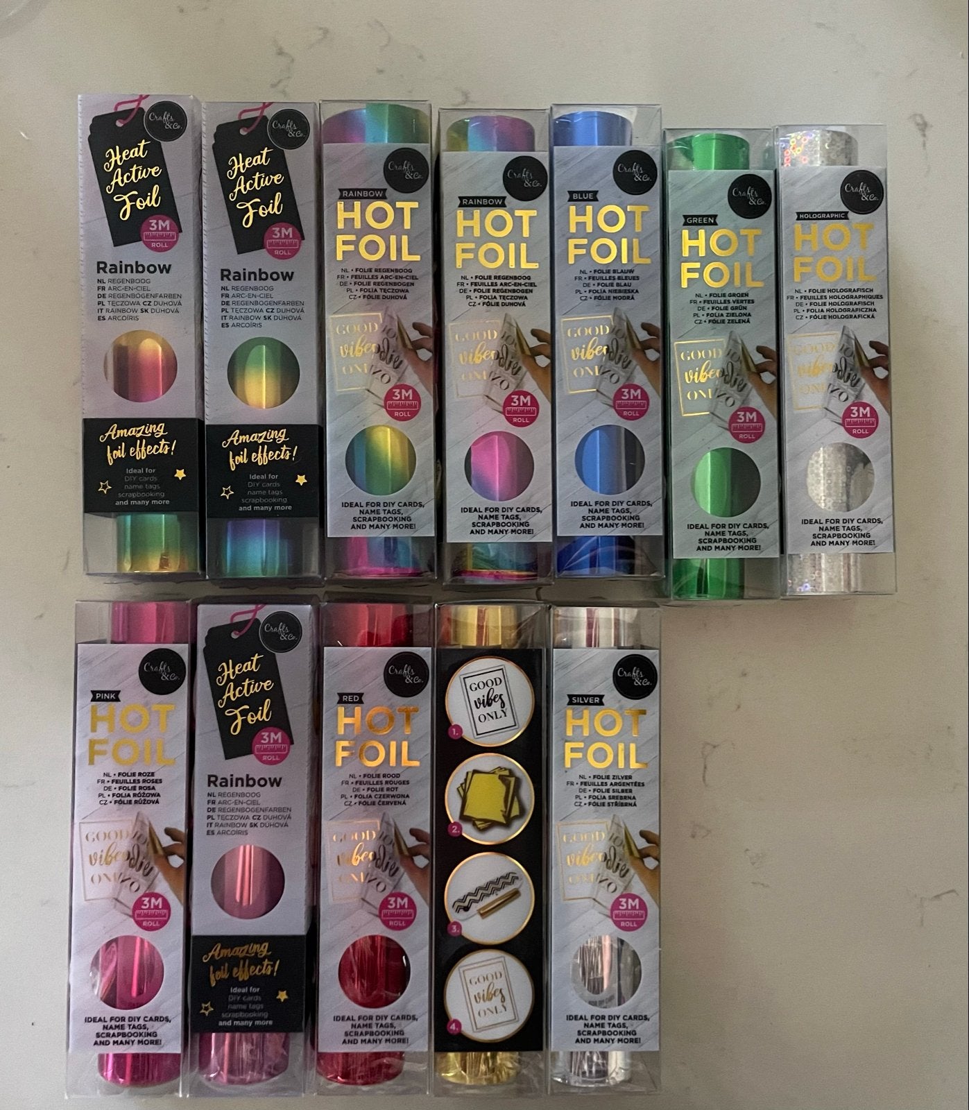 Hot Foil - Diverse kleuren en effecten (3M), Zelfklevend, Nieuw, Meerkleurig, Ophalen of Verzenden